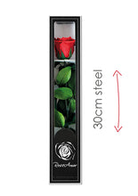 Load image into Gallery viewer, Packaging for stemmed preserved rose
